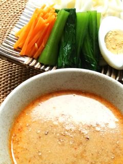 こくうまピリ辛!坦々つけうどん-レシピのメイン写真