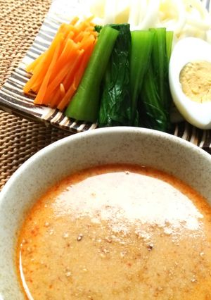 こくうまピリ辛！坦々つけうどん-レシピのメイン写真