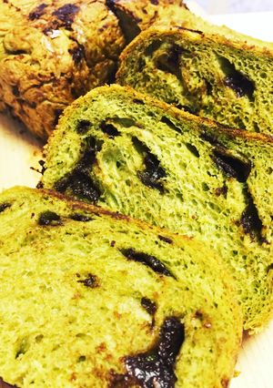 ホームベーカリーで抹茶チョコ食パン☆-レシピのメイン写真