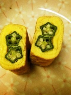 ♪卵♪オクラの卵焼き-レシピのメイン写真