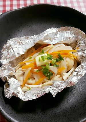 ヘルシーメニュー♡鶏胸肉のホイル蒸し-レシピのメイン写真