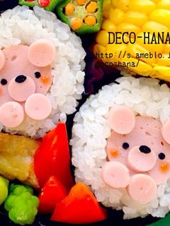 巻きす不要♫魚ニソのくまちゃん巻きずし-レシピのメイン写真