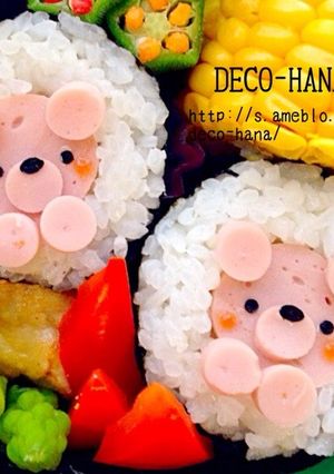 巻きす不要♫魚ニソのくまちゃん巻きずし-レシピのメイン写真