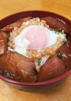 温玉とろ〜り♡まぐろ納豆丼-レシピのメイン写真