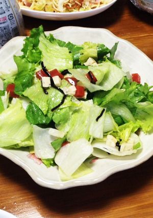 トマト寒天で！チーズ塩昆布サラダ-レシピのメイン写真