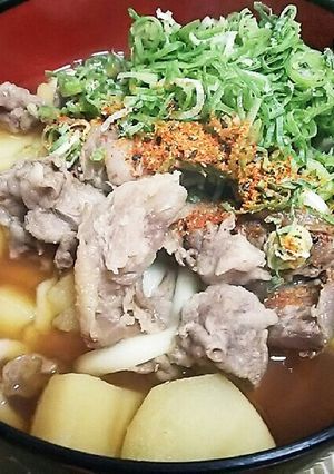激安☆美味❗牛スジとジャガイモのうどん❗-レシピのメイン写真