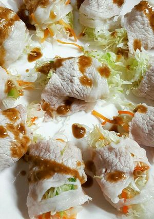 豚肉でクルクル野菜巻き-レシピのメイン写真