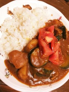 ナスとズッキーニのスパイシートマトカレー-レシピのメイン写真