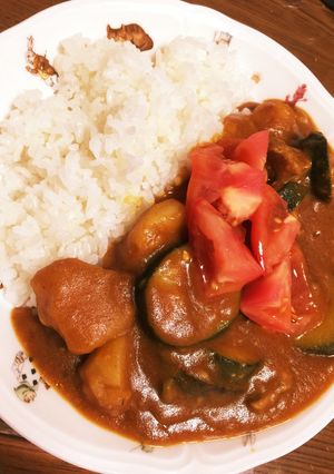 ナスとズッキーニのスパイシートマトカレー-レシピのメイン写真
