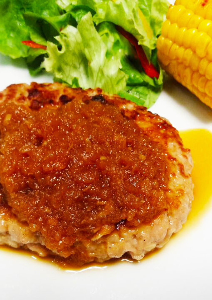 ハンバーグに☆すりおろし野菜のソース-レシピのメイン写真