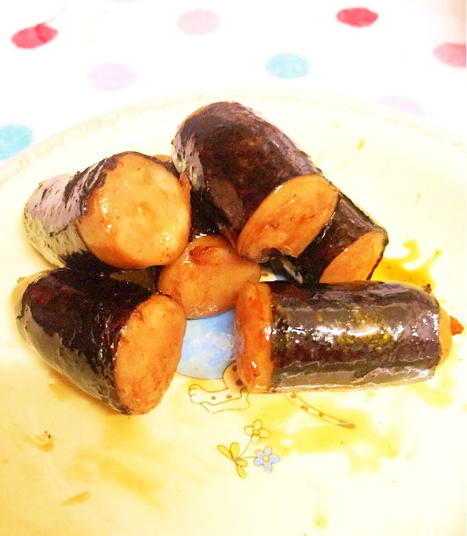 お弁当に！ウインナーの簡単海苔照り焼き☆-レシピのメイン写真