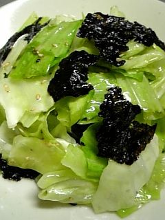 韓国のりが香る★キャベツのサラダ-レシピのメイン写真