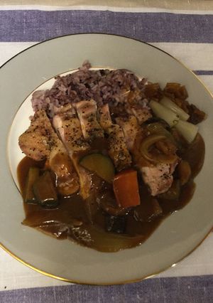 ◉ペッパーチキンの夏野菜カレー-レシピのメイン写真