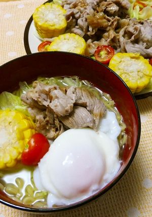 満足冷しゃぶ夏野菜ラーメン-レシピのメイン写真
