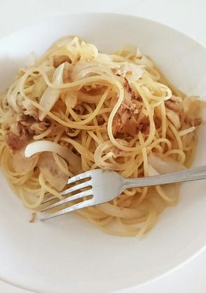 ツナ缶と玉ねぎ♡簡単和風パスタ-レシピのメイン写真