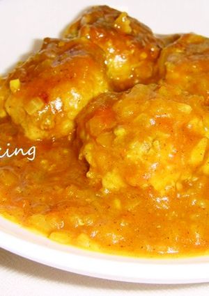 ふわ~♪チキンボールのカレー煮込み-レシピのメイン写真