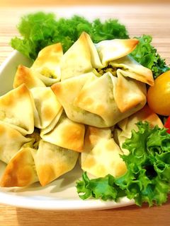 餃子の皮de☆かぼちゃの包み焼き-レシピのメイン写真