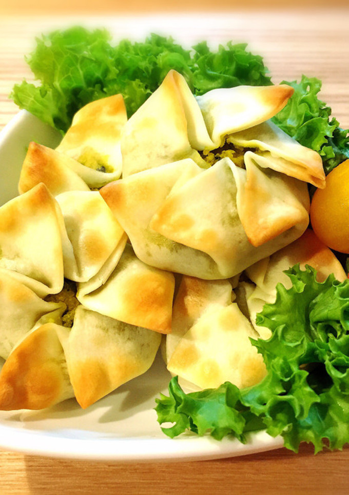 餃子の皮de☆かぼちゃの包み焼き-レシピのメイン写真