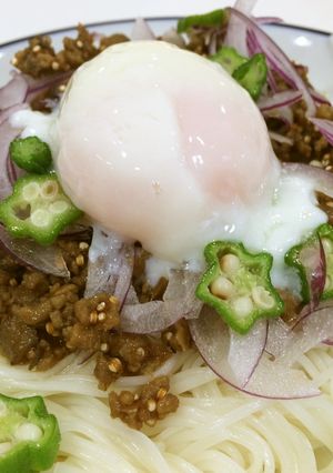 キヌア肉味噌の栄養たっぷり★ひんやり素麺-レシピのメイン写真