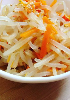 食欲全開☆人参ともやしのヘルシーナムル-レシピのメイン写真
