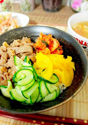 スタミナ夏野菜ビビンバ✩-レシピのメイン写真