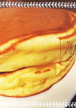 【ふわふわ♪】厚さ2cm！ホットケーキ-レシピのメイン写真