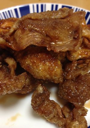 鶏皮の甘辛パリパリ-レシピのメイン写真