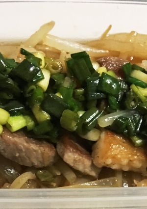 超簡単『豚バラと野菜のネギポン酢』-レシピのメイン写真