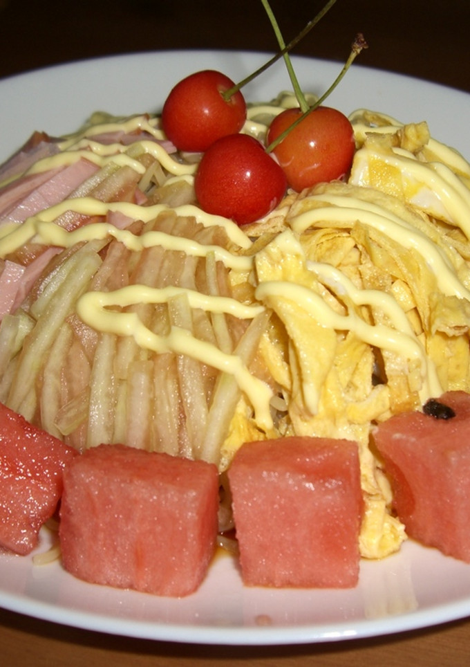 すいかのレモン冷やし中華-レシピのメイン写真
