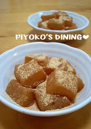 片栗粉で✿和菓子屋さんの本格わらび餅風❤-レシピのメイン写真