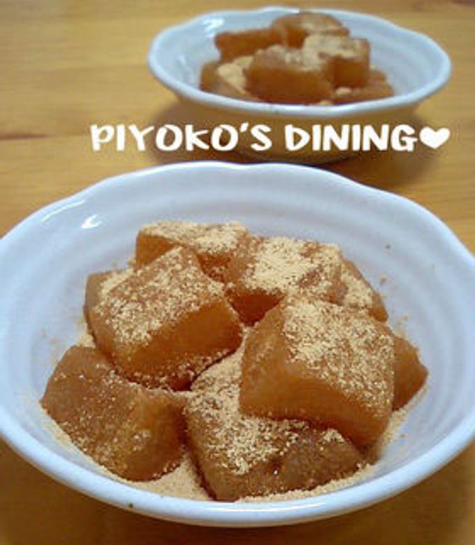片栗粉で✿和菓子屋さんの本格わらび餅風❤-レシピのメイン写真