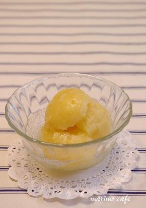 桃のシャーベット　-レシピのメイン写真