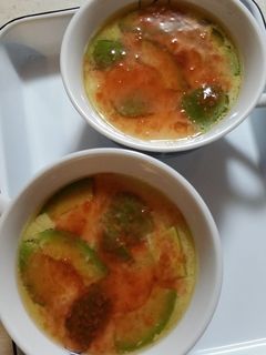 アボカドの梅あん♥茶碗蒸し♥-レシピのメイン写真