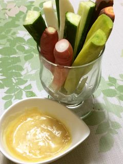 味噌マヨで野菜を食べよう♡-レシピのメイン写真