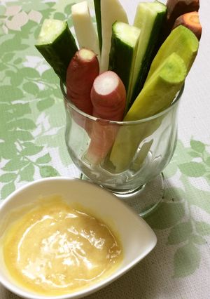 味噌マヨで野菜を食べよう♡-レシピのメイン写真
