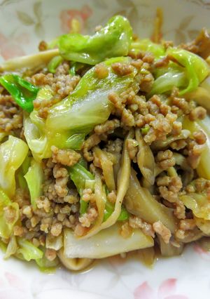 麻婆ｷｬﾍﾞﾂ-レシピのメイン写真