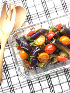 作り置き、ナスとトマトのアンチョビマリネ-レシピのメイン写真