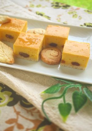 ハロウィンにも◎かぼちゃのチーズケーキ-レシピのメイン写真