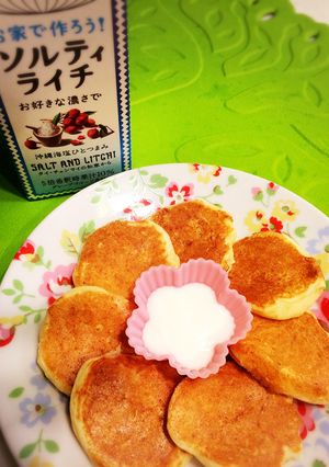 ソルティライチ☆爽やか豆腐パンケーキ-レシピのメイン写真