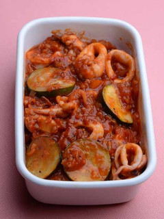 いかとズッキーニのトマト煮-レシピのメイン写真
