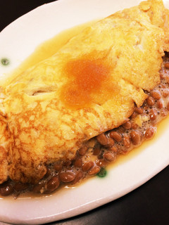 簡単っ!ふわふわ和風おろし納豆オムレツ!-レシピのメイン写真