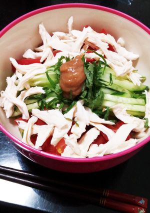 夏にぴったり！梅しそうどん-レシピのメイン写真