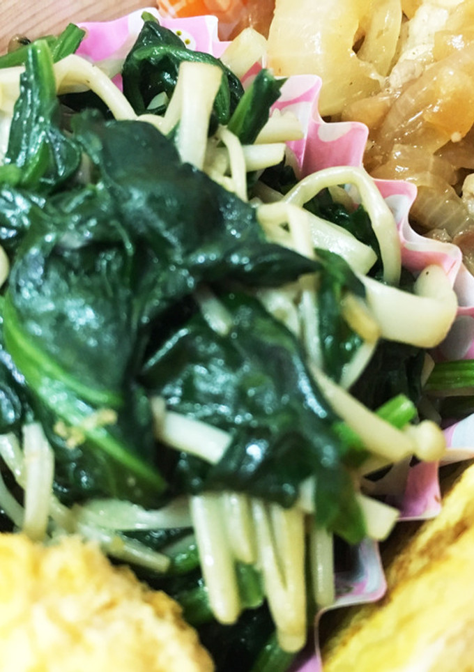 ほうれん草とエノキのバター醤油炒め☆-レシピのメイン写真