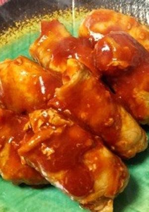とろ〜りチーズ♡ナスとセロリの肉巻き-レシピのメイン写真
