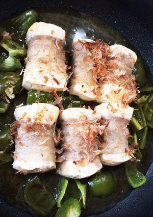 木綿豆腐の豚バラ巻き-レシピのメイン写真