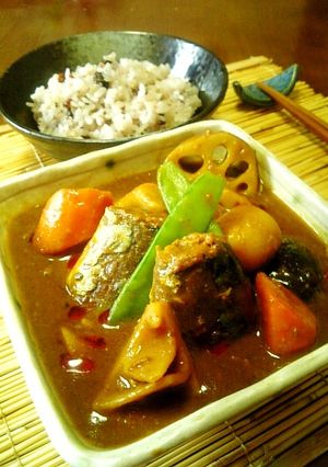 さば味噌缶と根菜mixの和風カレー♪-レシピのメイン写真