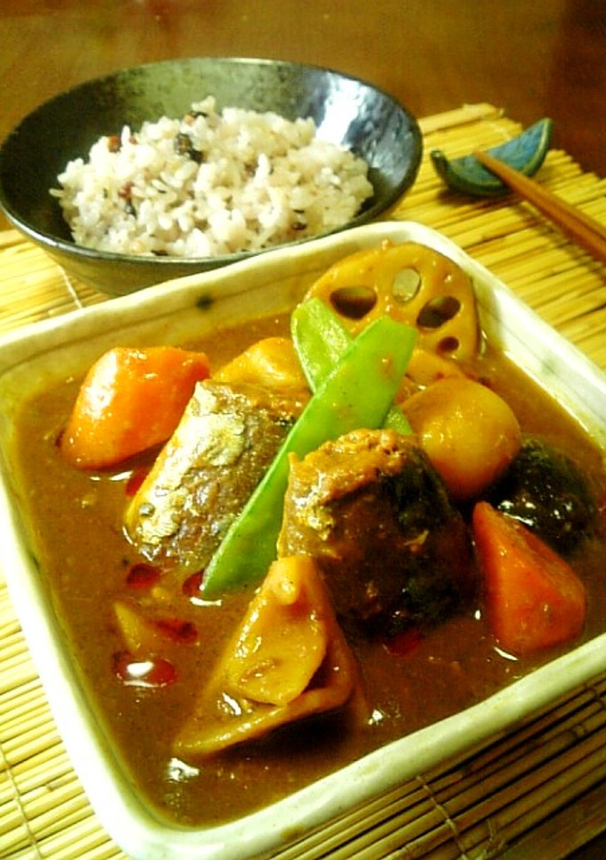 さば味噌缶と根菜mixの和風カレー♪-レシピのメイン写真