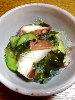 タコとワカメときゅうりの酢の物☆-レシピのメイン写真