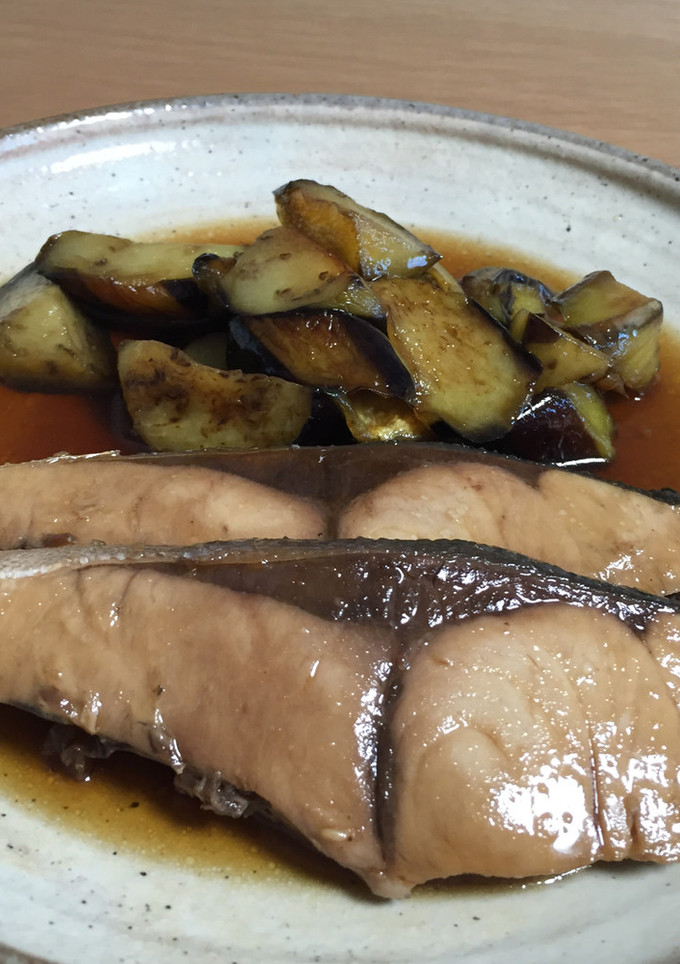 ぶりとなすの煮付け-レシピのメイン写真