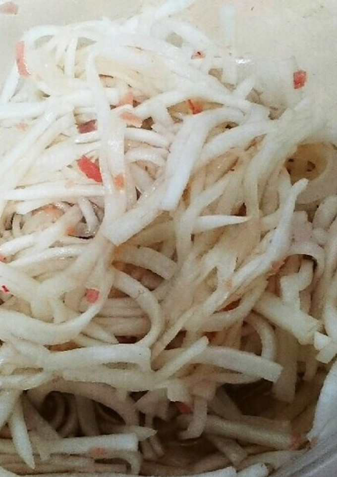 大根の皮のさっぱり和えの小鉢-レシピのメイン写真